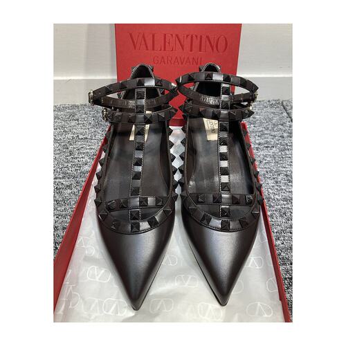 Valentino 徽标铆钉平底鞋 2W0S0376VB8