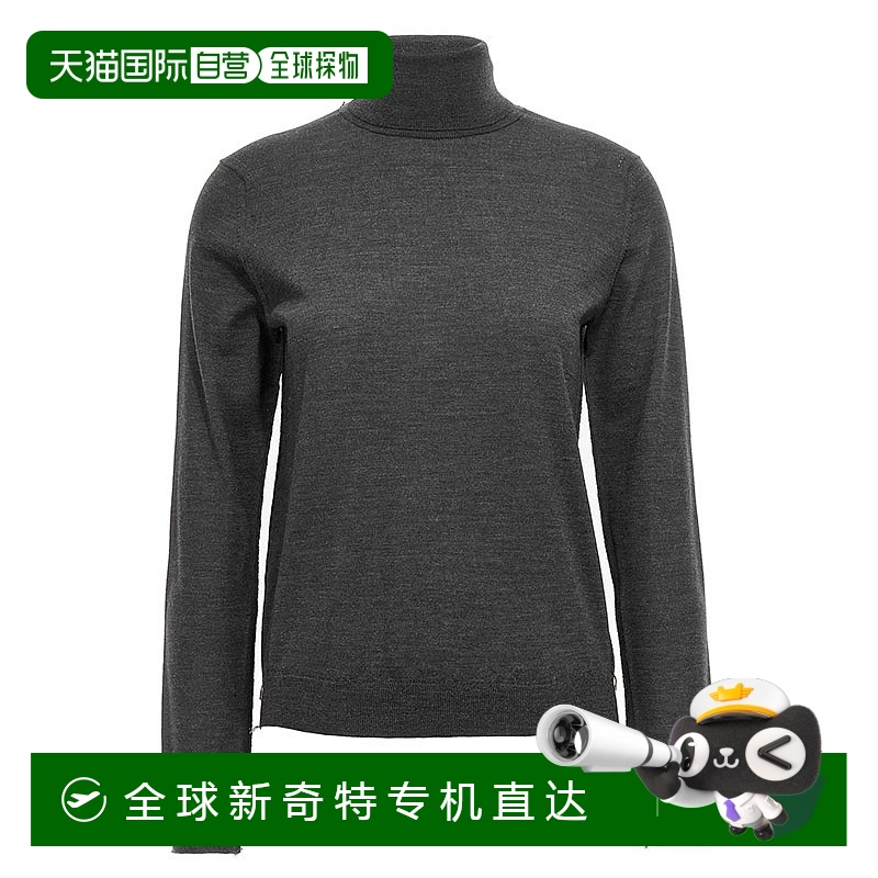韩国直邮Maison Margiela   女式 4 线缝合高领针织衫 灰色 SI0HA