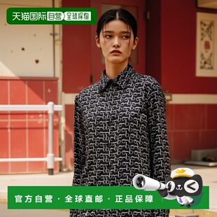 香港直邮BURBERRY 女士衬衫 8090732B9593-7 SS2024 黑色 Burberr