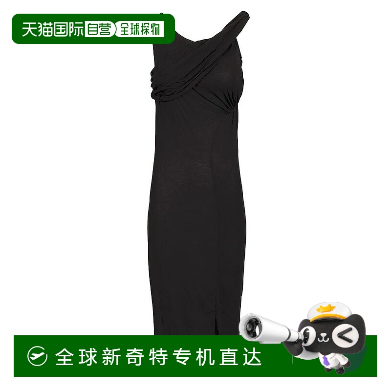 1h可退 香港直邮RICK OWENS 女士连衣裙 LI01E451809BLACK SS2025