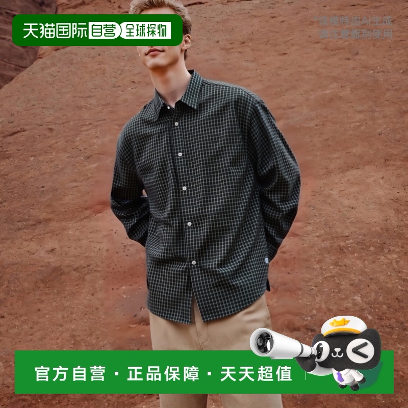 1h可退 日本直邮Lawson×FREAK'S STORE 宽松款便利格纹衬衫