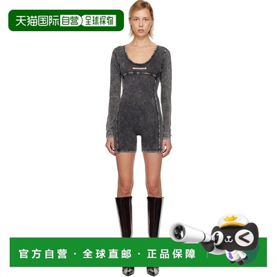 1h可退 香港直邮潮奢 Diesel 迪赛 女士 灰色 Karim-Dnm 连身裤 A