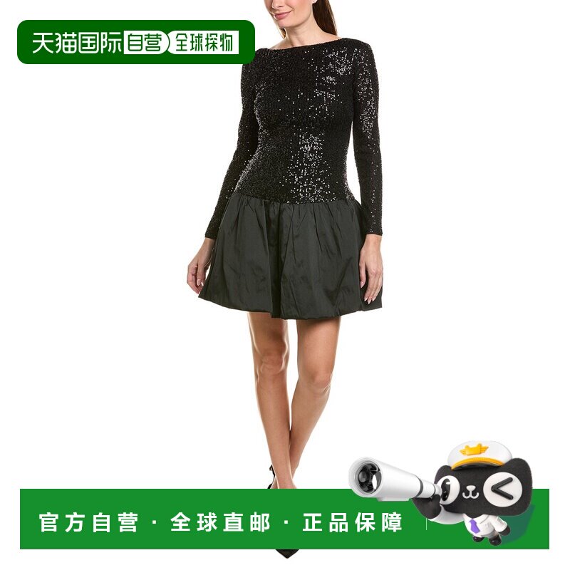 自营Eliza J紧身连衣裙-黑色 性感包臀裙 美国奥莱直发