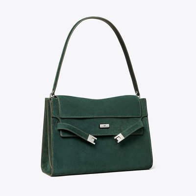 Tory Burch Large Lee Radziwill 雷切尔·比尔 suede 肩包
