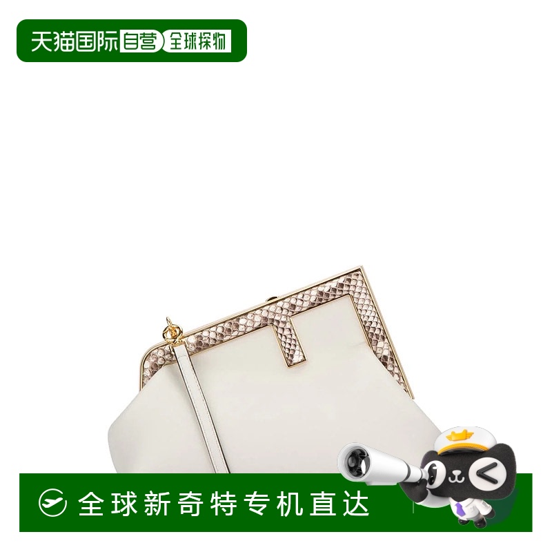 1h可退 香港直邮FENDI 女士单肩包 8BP129AGWRF1GEN SS2025 白色
