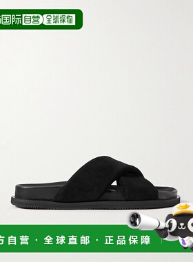 香港直邮Mr P. 男士 Tom 填充棉绒面革凉鞋 MPF241026BLACK