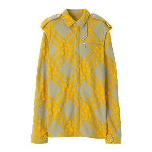 BURBERRY 女士衬衫 8077274 AW2023 浅绿色 Check shirt