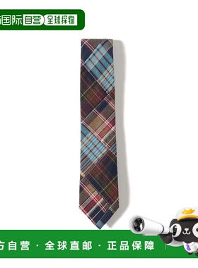 1h可退 日本直邮BROCKLEHURST 男装 全棉拼接马德拉斯格纹领带 21