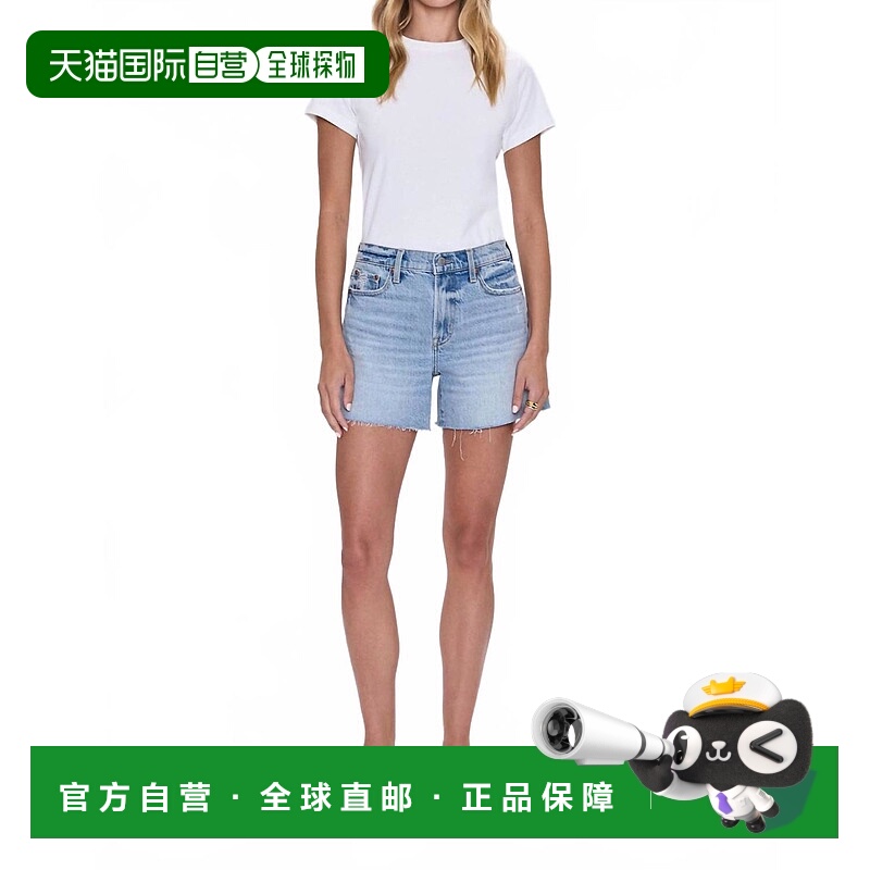 自营pistolaKennedy Relaxed Mid Rise Cut Off Shorts In Norman