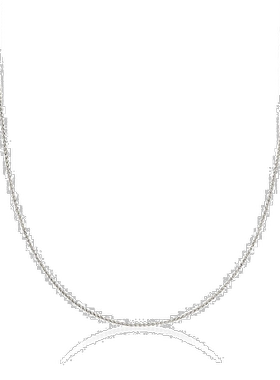 自营Ross-Simons 0.6 毫米 14kt 白金小麦链项链 16 英寸 美国奥