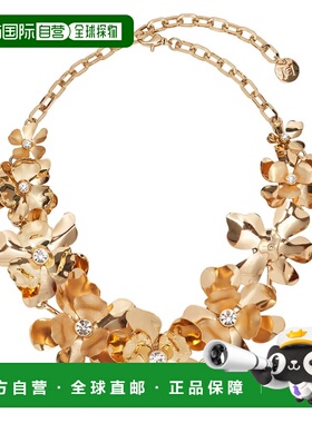 自营Carolina Herrera CZ Metal Flower Necklace - pattern 美国