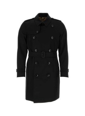 BURBERRY 男士风衣 8079386A1189 AW2025 黑色 MW KENSINGTON MID