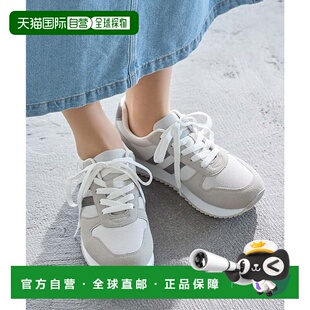 日本直邮Honeys 女士高性能网眼仿麂皮抗菌运动鞋 [HN6029EW01153