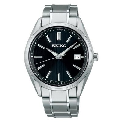 日本直邮SEIKO精工手表SELECTIONS系列男士太阳能收音机钛黑SB