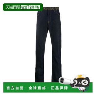 FLP244A6WK直筒直筒裤 香港直邮Fendi 徽标牛仔裤