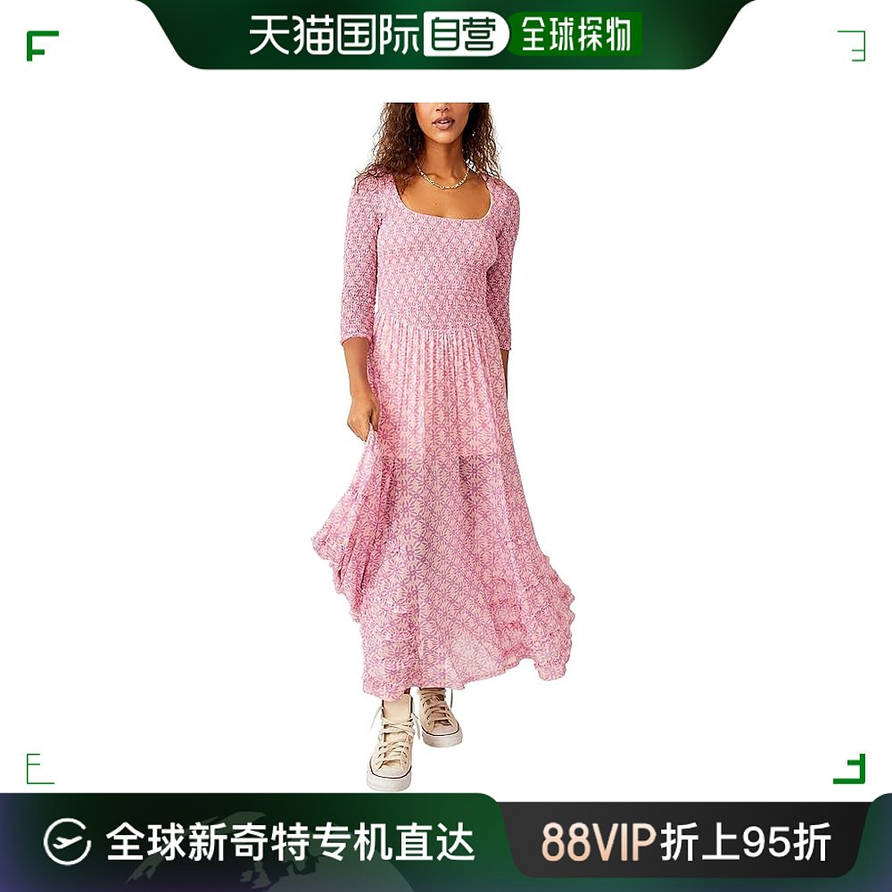 香港直邮潮奢 Free People 自由人 女士Its Fate 中长 女装/女士精品 连衣裙 原图主图