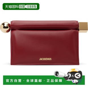 女士 红色 The 1h可退 Carre Jacquemus Rond 手拿 香港直邮潮奢