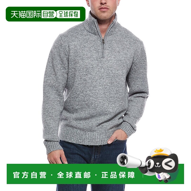 自营WEATHERPROOF VINTAGE Fuzzy 1/4-Zip Mock Neck Sweater - g