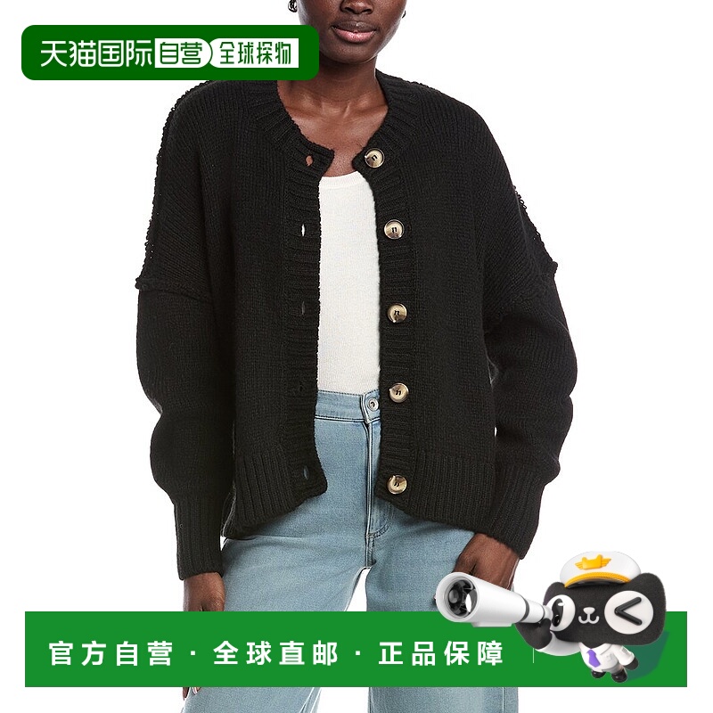 自营ANNA KAY Cashmere-Blend Cardigan - black 美国奥莱直发