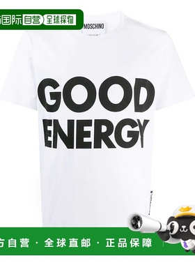 1h可退 香港直邮MOSCHINO 男士T恤 A071770401001 SS2021 白色 MO