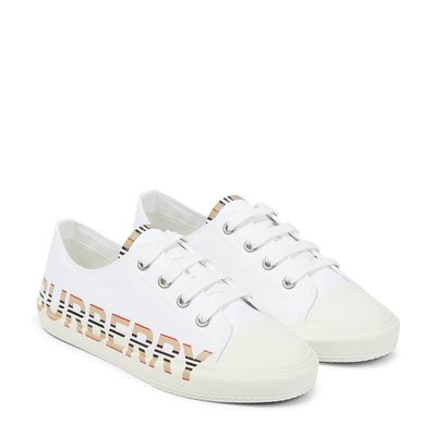 Burberry 巴宝莉 女童 gabardine 徽标棉运动鞋童鞋童装 003693