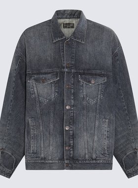 BALENCIAGA 男士外套 767943TNW654445 AW2023 蓝色