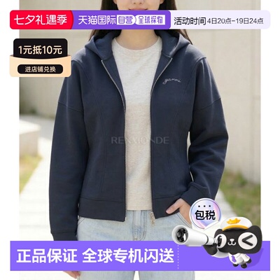 韩国直邮GANNI 蓝色抓绒拉链连帽衫 (T4029 683) 连帽/拉链长袖