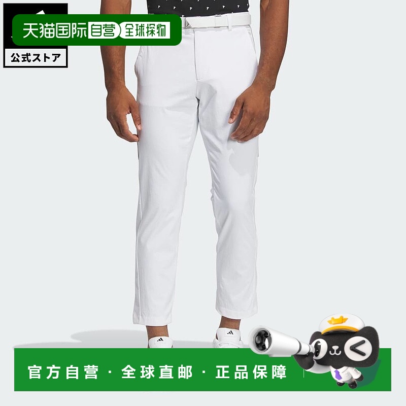 日本直邮 adidas 高尔夫3条纹4way弹力拨水男士长裤 白色 [fd24]