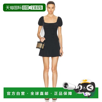 1h可退 香港直邮潮奢 Staud 女士 Elba 迷你真丝连衣裙 R25S2256S