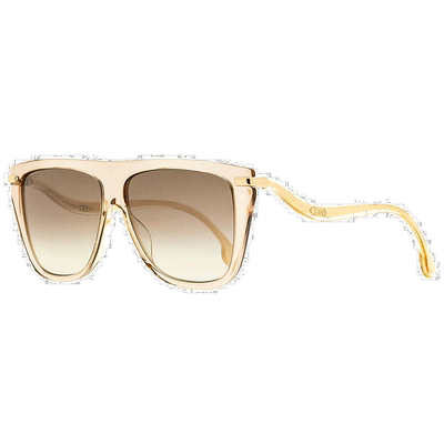 自营Jimmy Choo 女士 Browline 太阳镜 Suvi/S FWMNQ 裸色/金色 5