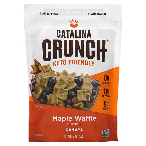 香港直发Catalina Crunch生酮友好麦片枫糖华夫饼9盎司(255g)
