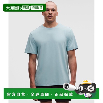 日本直邮lululemon 男士 Zeroed In 短袖衬衫 休闲款半袖速干上衣
