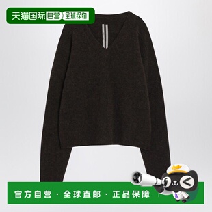 1h可退 香港直邮rick owens 瑞克 欧文斯 男士 TOMMY V领羊驼毛针