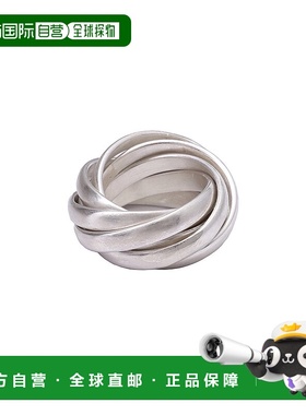 1h可退 日本直邮JIL SANDER 银色6本连环戒指 J30UQ0029P6998