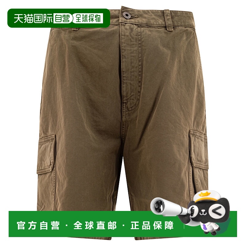 1h可退 香港直邮LOEWE 男士短裤 H526Y1AW05KHAKIGREEN SS2025 绿