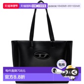 香港直邮Diesel 托特包 迪赛 黑色 1h可退 男士 Holi X10100P59