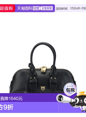 1h可退 香港直邮Pinko 品高 女士 黑色皮革手袋 105334A0QOZ99VBL