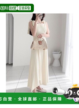 日本直邮日潮 mily bilet褶边轮廓丝带设计吊带连衣裙mi1019022