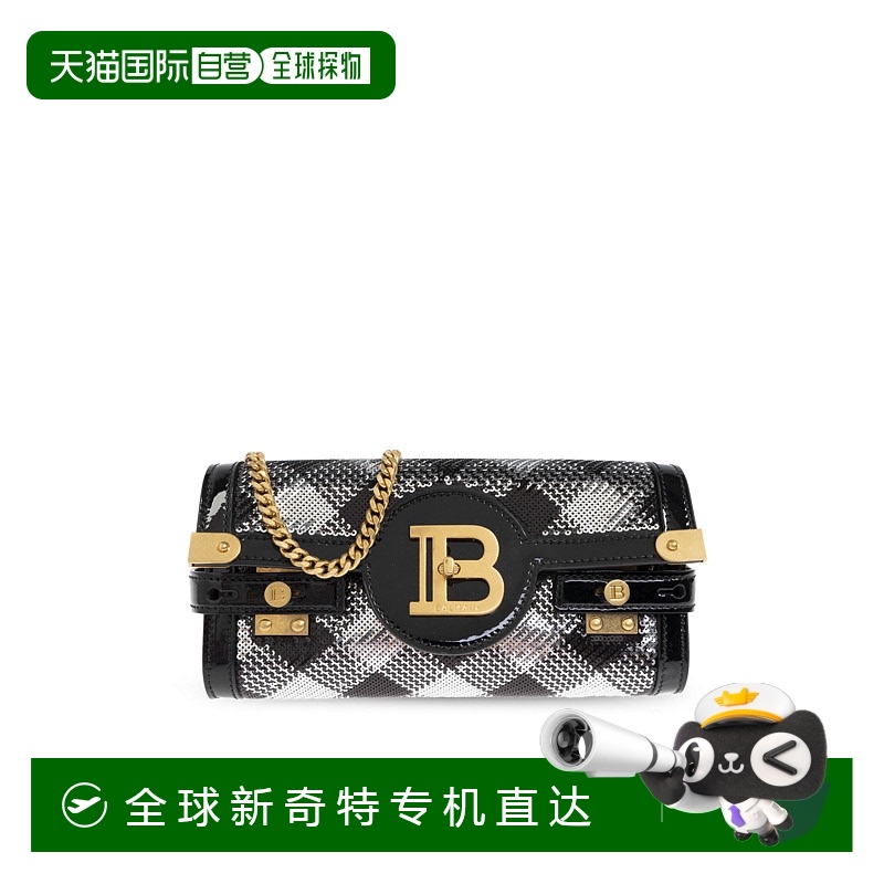 1h可退 香港直邮BALMAIN 女士斜挎包 DN0LE596AVSQEAW AW2024 黑