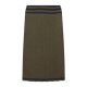 女士半身裙 212811HL4MILI AW2024 PRADA 绿色 松紧腰半身裙