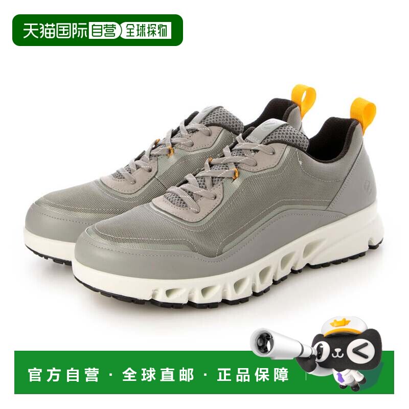 日本直邮ECCO 多孔本革男士GORETEX防水户外运动鞋 EU40 野鸽配色