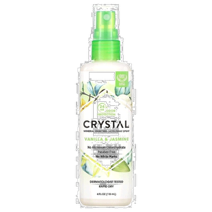 香港直邮Crystal Body Deodorant净味剂喷雾香草茉莉味118g正品