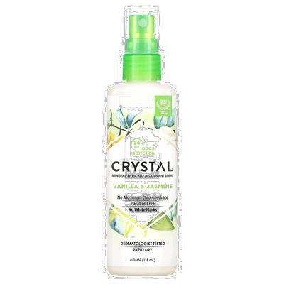 香港直邮Crystal Body Deodorant净味剂喷雾香草茉莉味118g正品