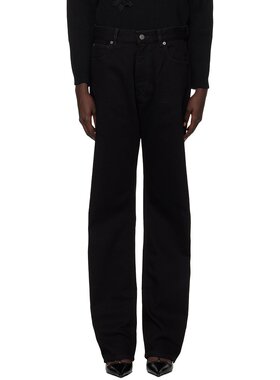 潮奢 Valentino 华伦天奴 女士 黑色五袋牛仔裤 5B0DD18T8YN