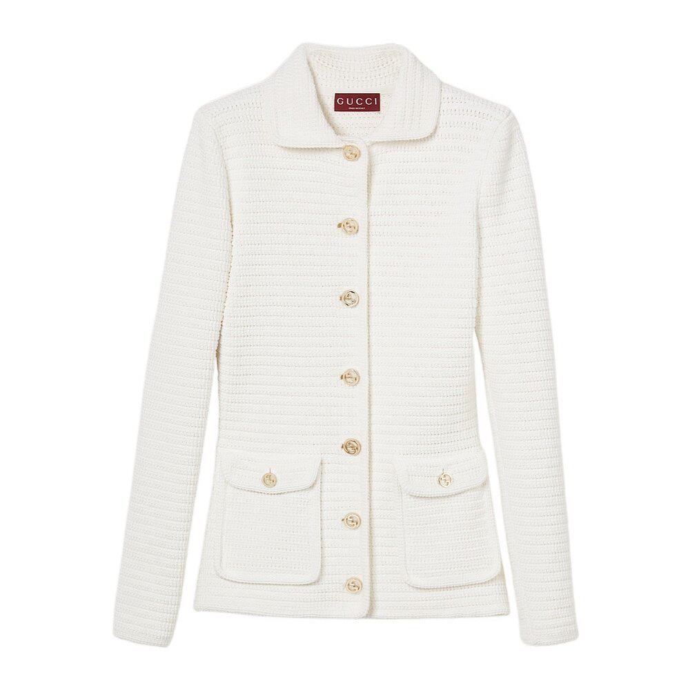 GUCCI 女士针织毛衣 819372XKEOP9055 SS2025 白色
