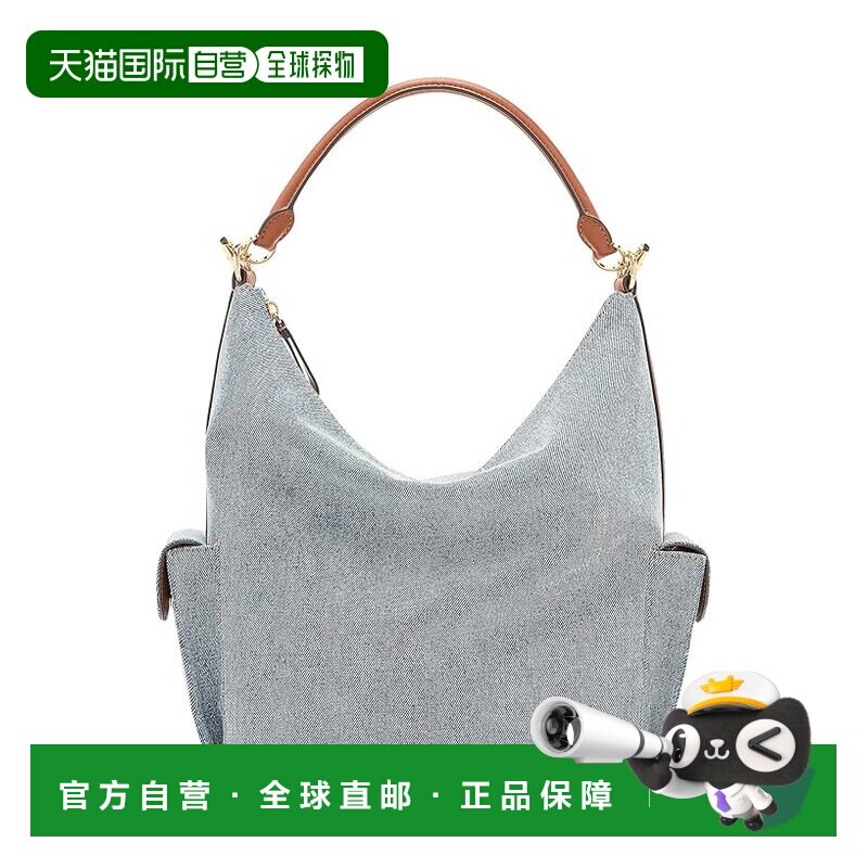 美国直邮Lauren Ralph Lauren 女士 Blaike 水洗牛仔布大号肩包