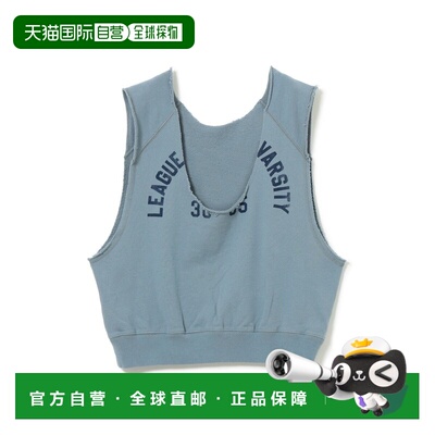 日本直邮BEAMS BOY 女装 宽松版型 胸前印花 切割风背心 13060265