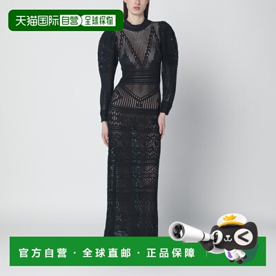 1h可退 香港直邮Isabel Marant 伊莎贝尔 玛兰 女士 长款黑色镂空