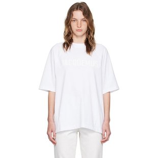 shirt Les JACQUEMUS Classiques Typo 白色 恤