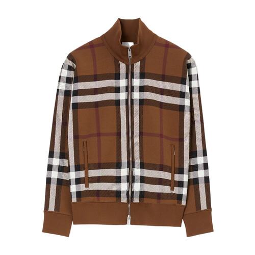 Burberry 格纹长袖休闲夹克 80703591